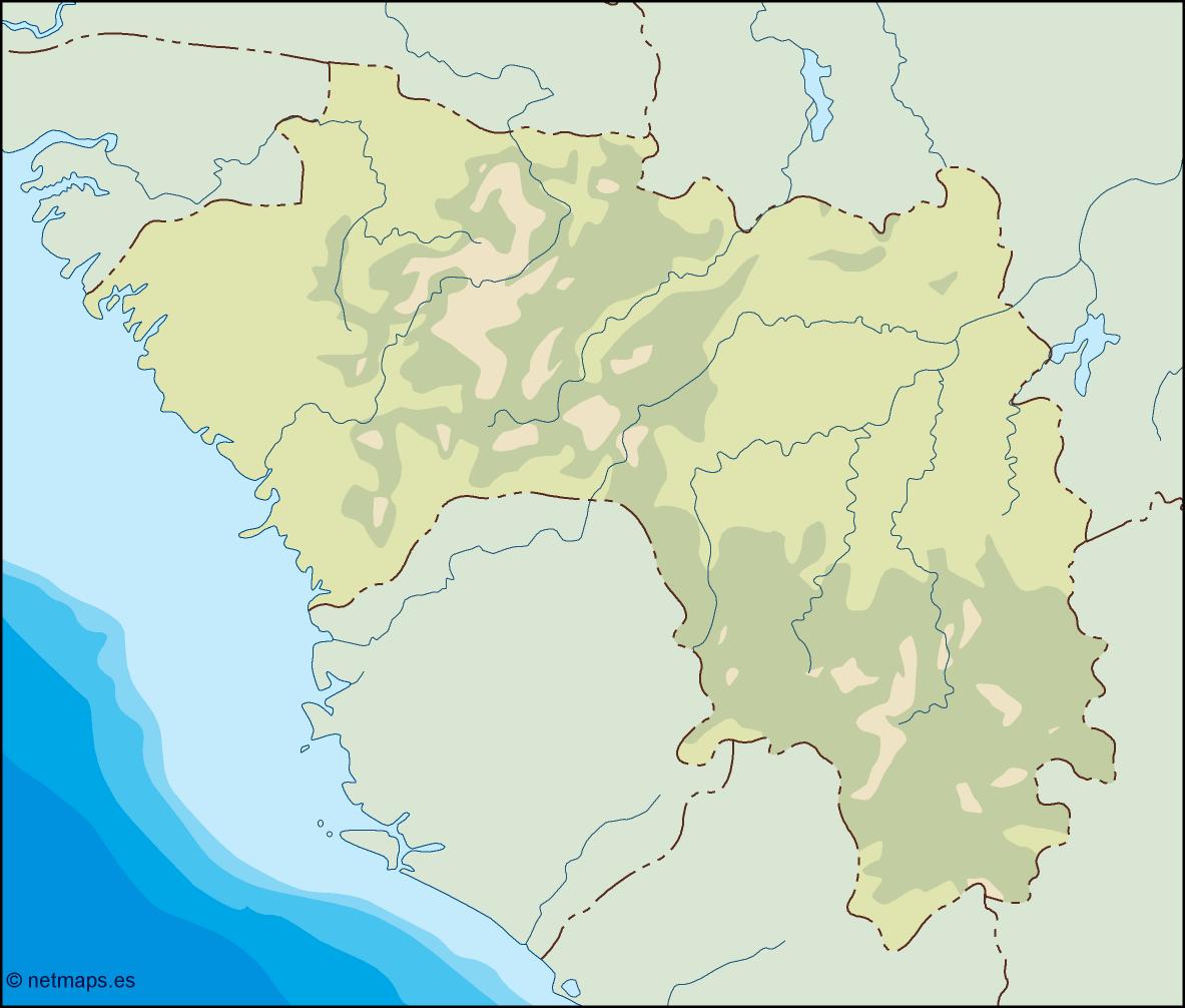 Guinea illustrator eps map vector