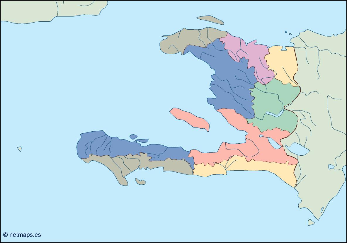 Haiti blind eps map vector