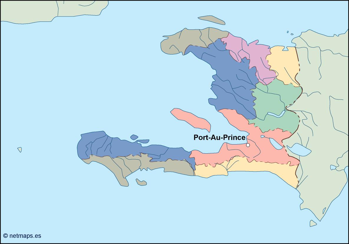 Haiti eps map vector