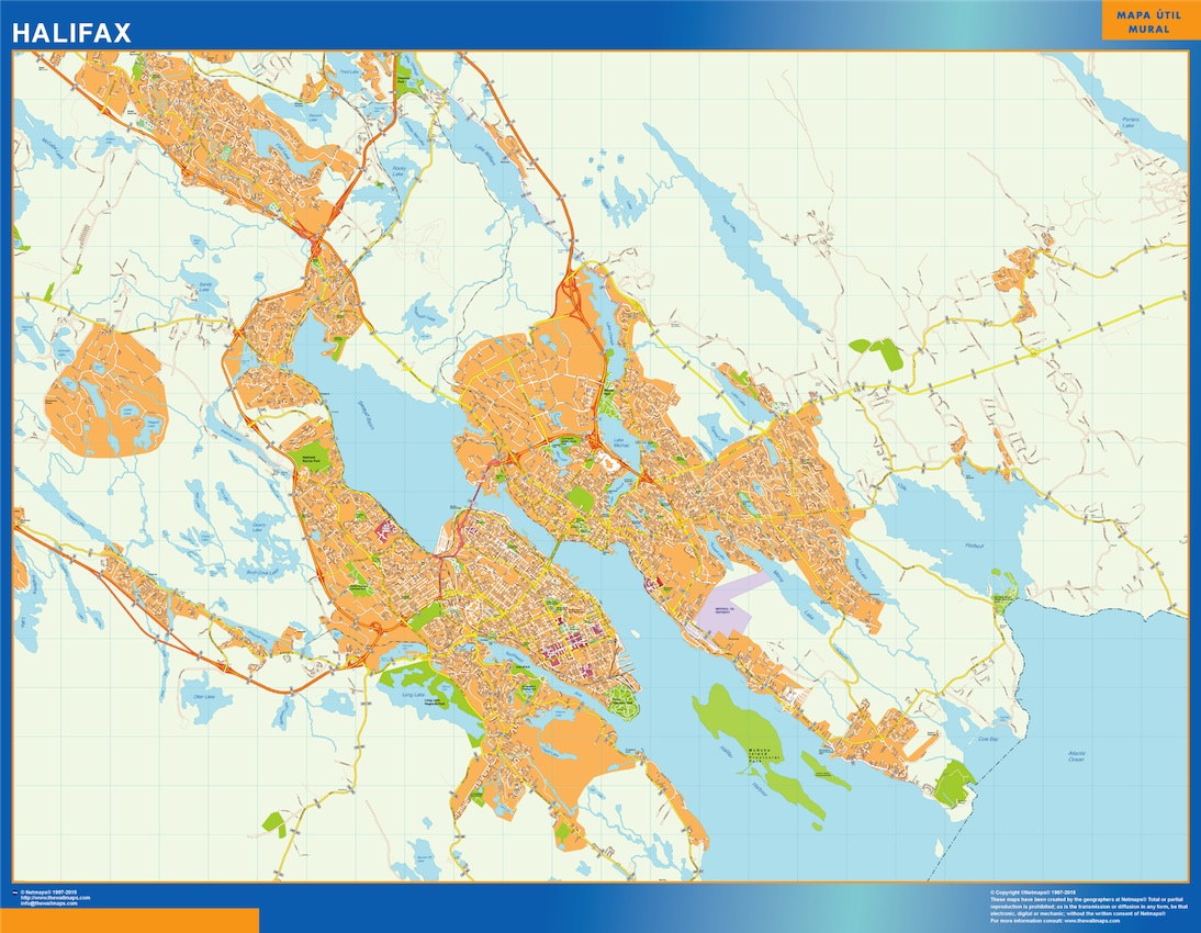 Halifax eps map vector