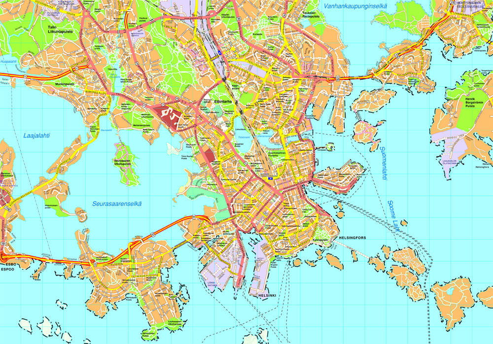 Helsinki eps map vector
