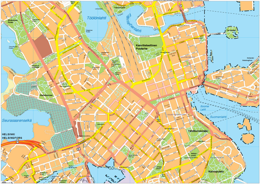 Helsinki Vector EPS map vector