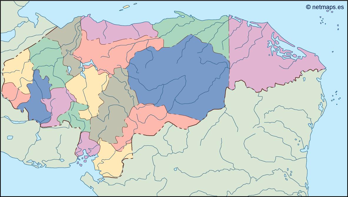 Honduras blind eps map vector