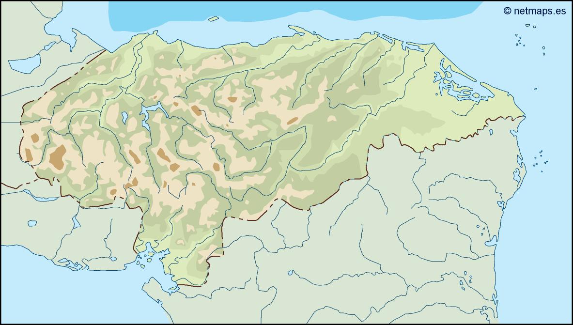 Honduras illustrator eps map vector
