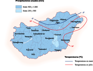 Hungary Climate eps map vector