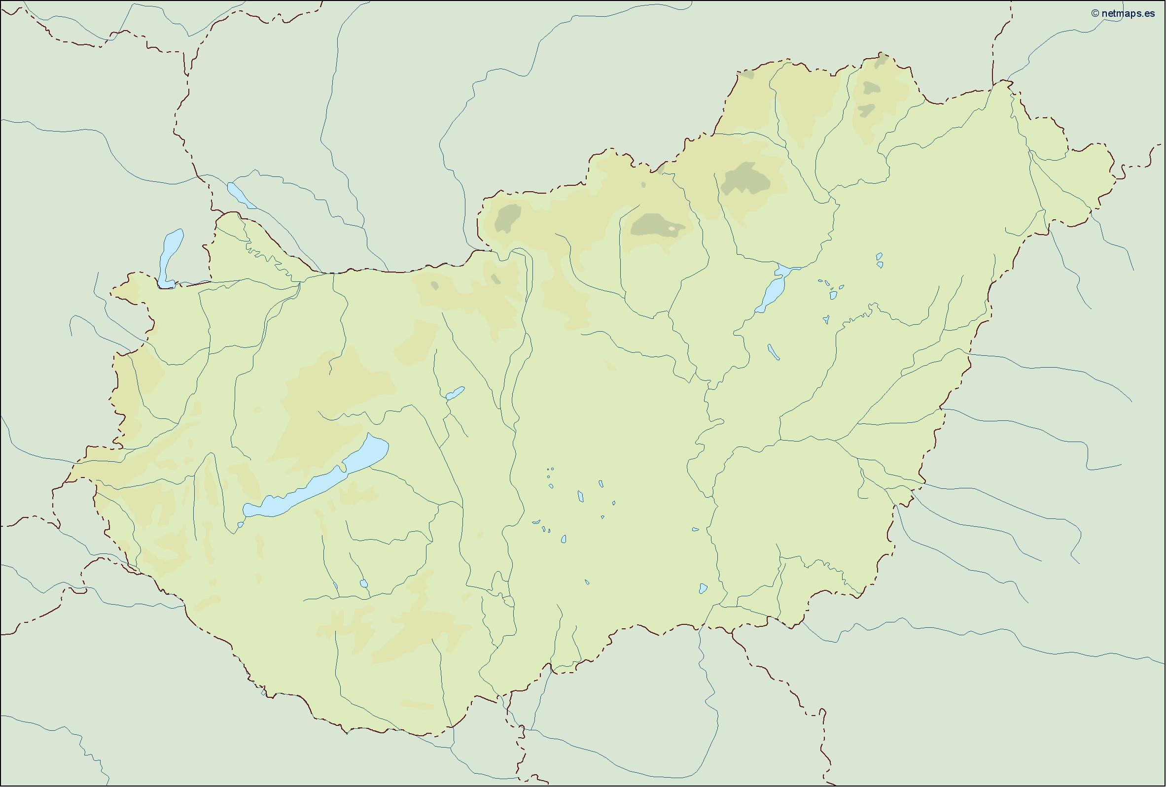 Hungary illustrator eps map vector