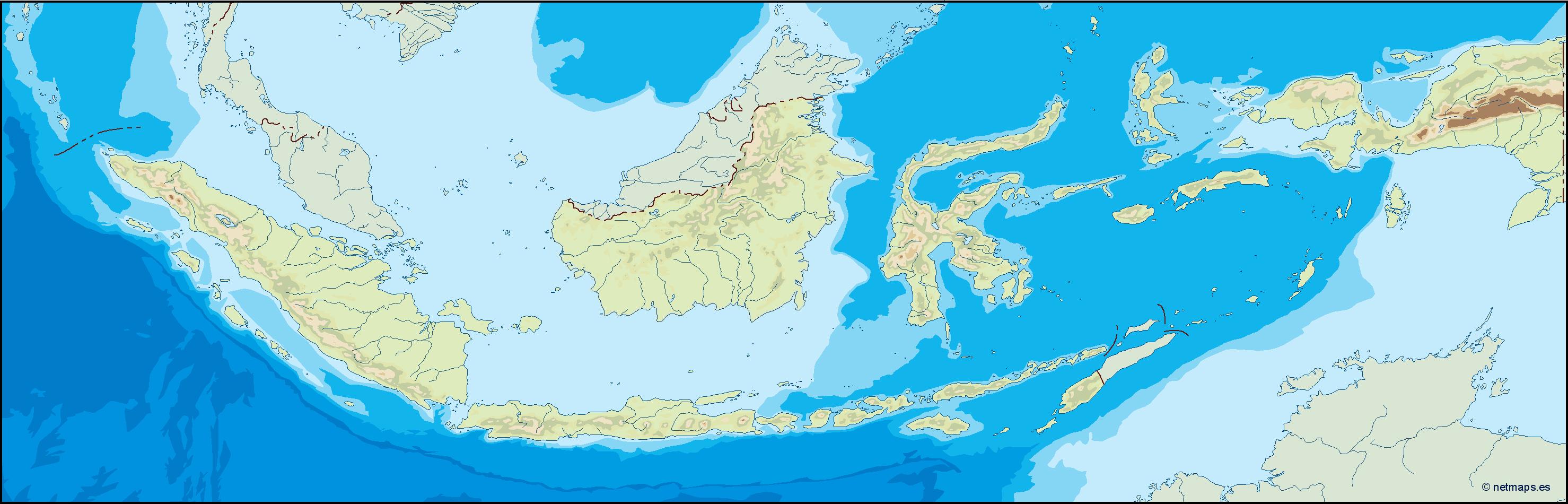 Indonesia illustrator eps map vector