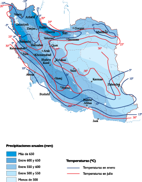 Iran Climate eps map vector