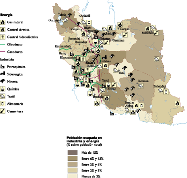 Iran Economic eps map vector