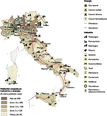 Italy Economic eps map vector