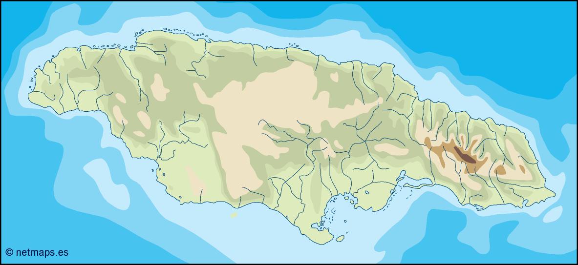 Jamaica illustrator eps map vector