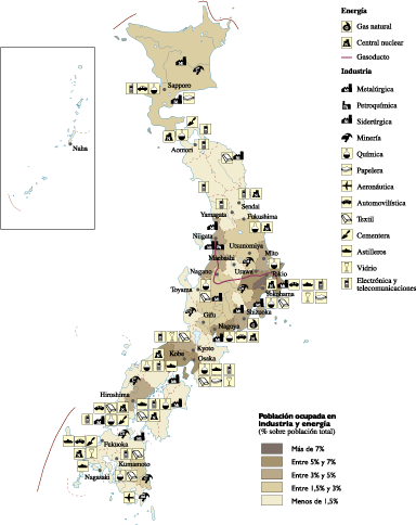 Japan Economic eps map vector