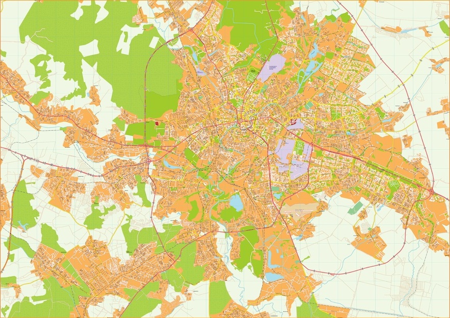 Jarkov Illustrator eps map vector