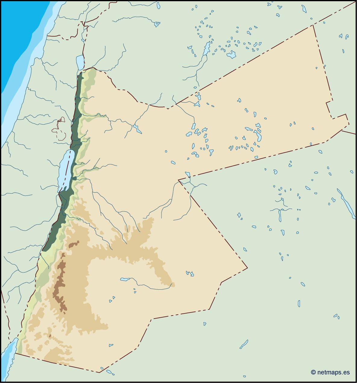 Jordan illustrator eps map vector