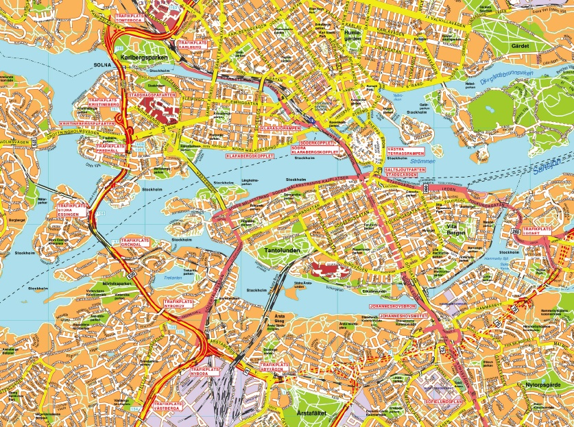 Karta eps illustrator stockholm