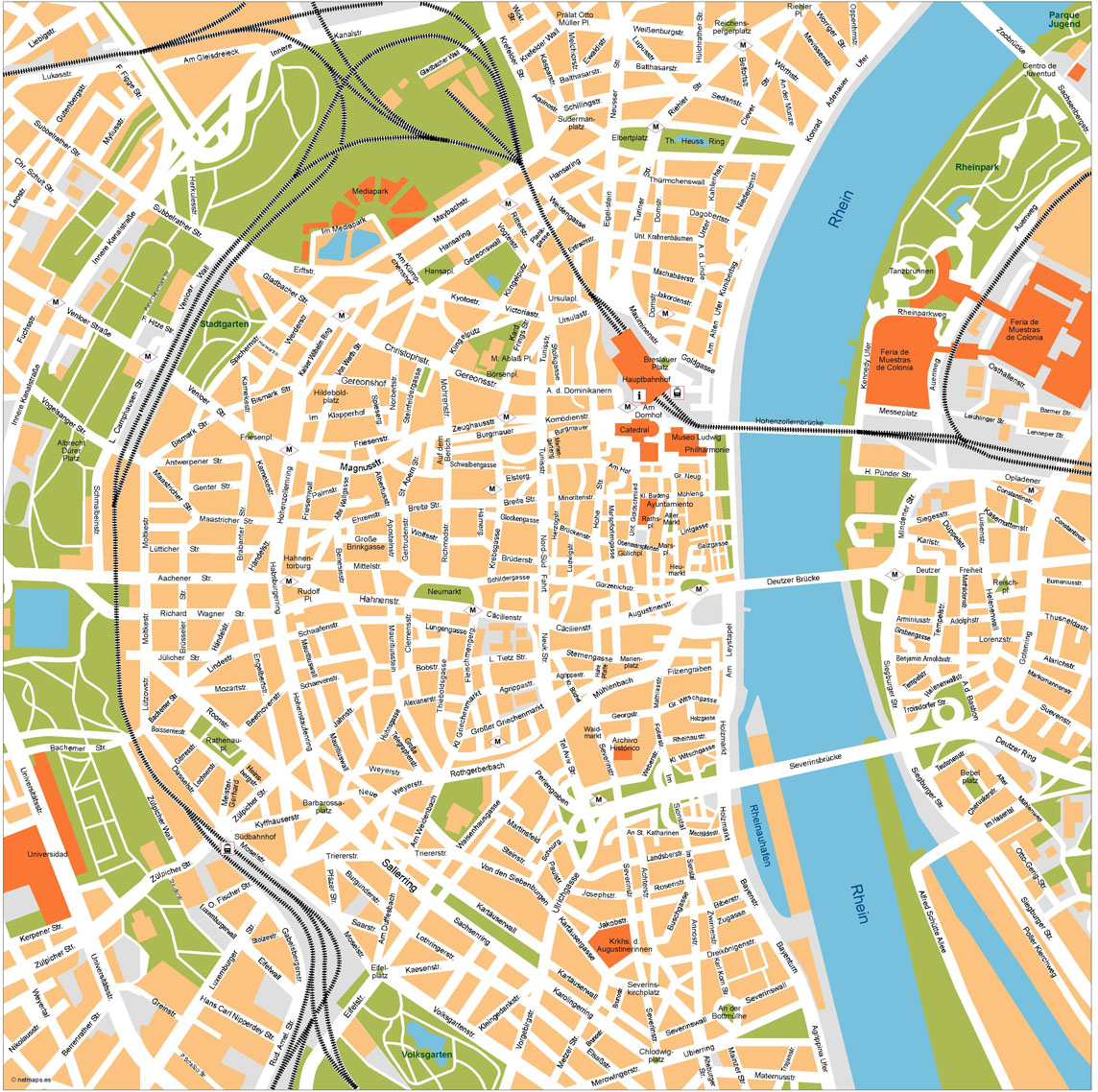 Koln Illustrator eps map vector