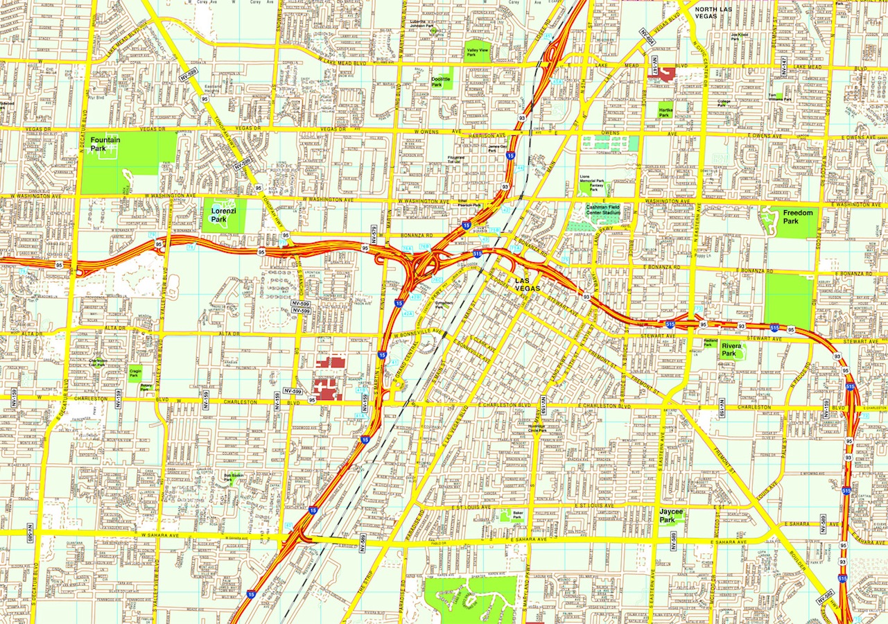Las Vegas eps map vector