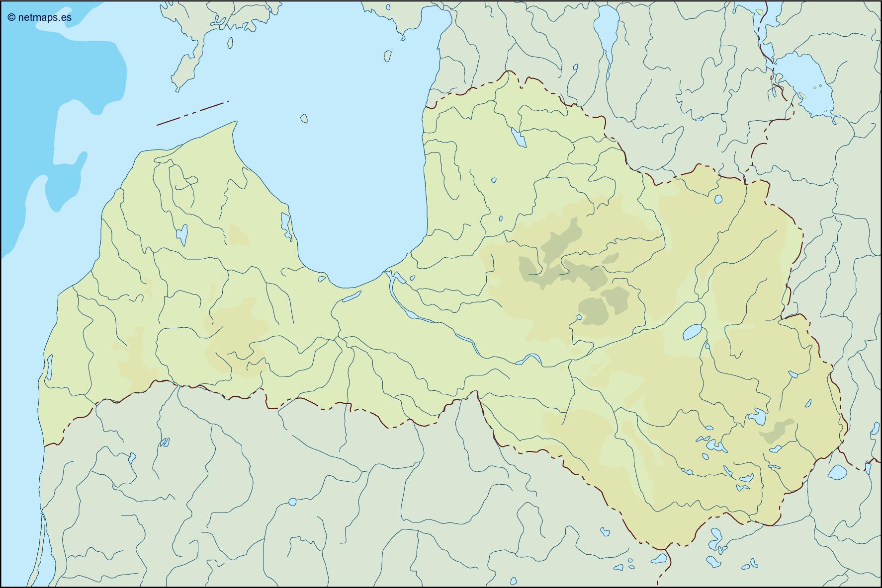 Latvia illustrator eps map vector