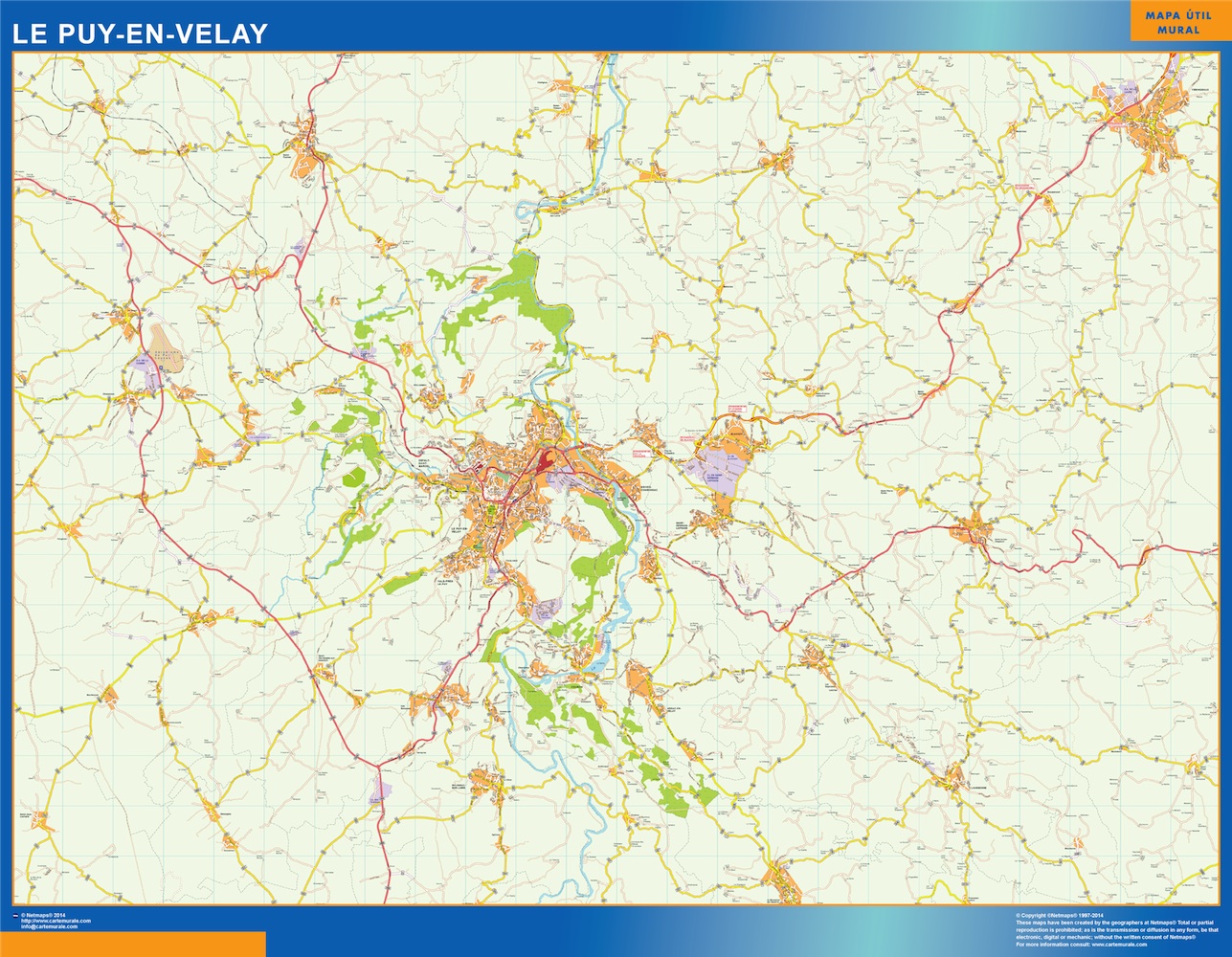 Le puy carte illustrator eps