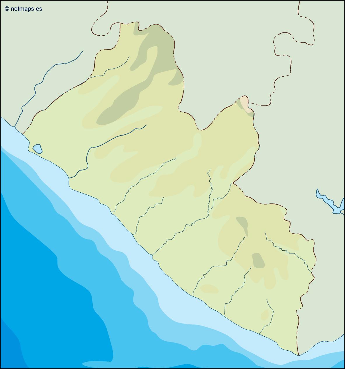 Liberia illustrator eps map vector