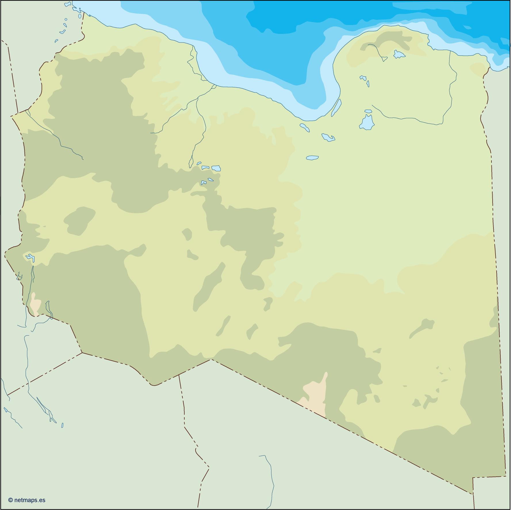 Libya illustrator eps map vector
