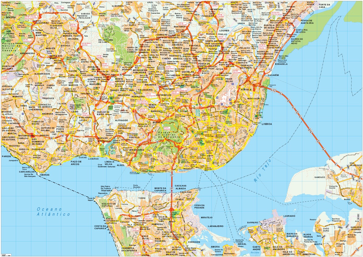 Lisboa eps map vector