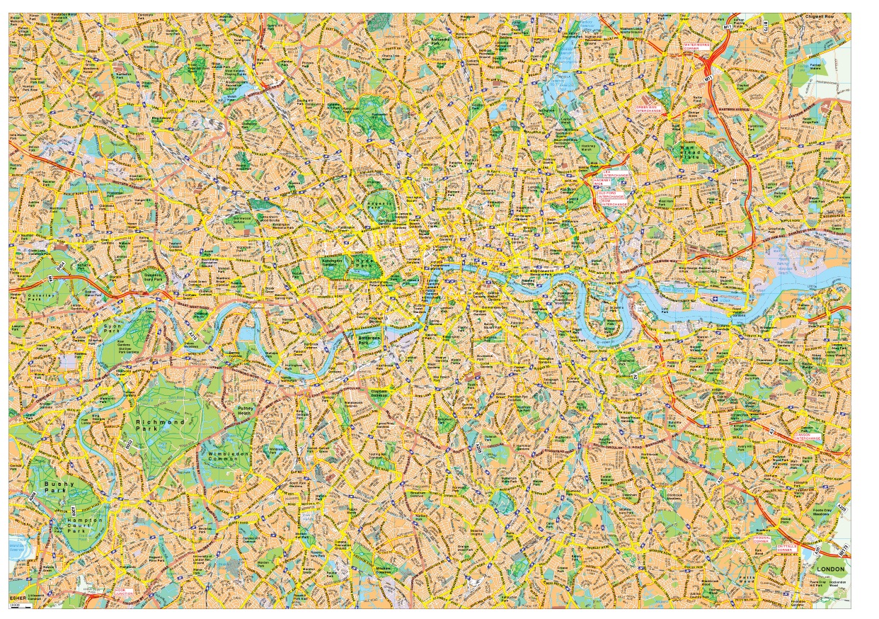 London eps map vector