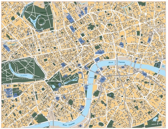 London eps map vectors