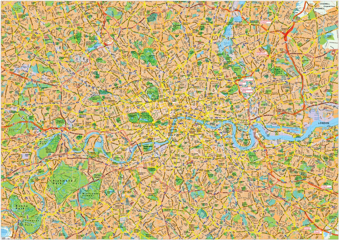London Vector EPS Area