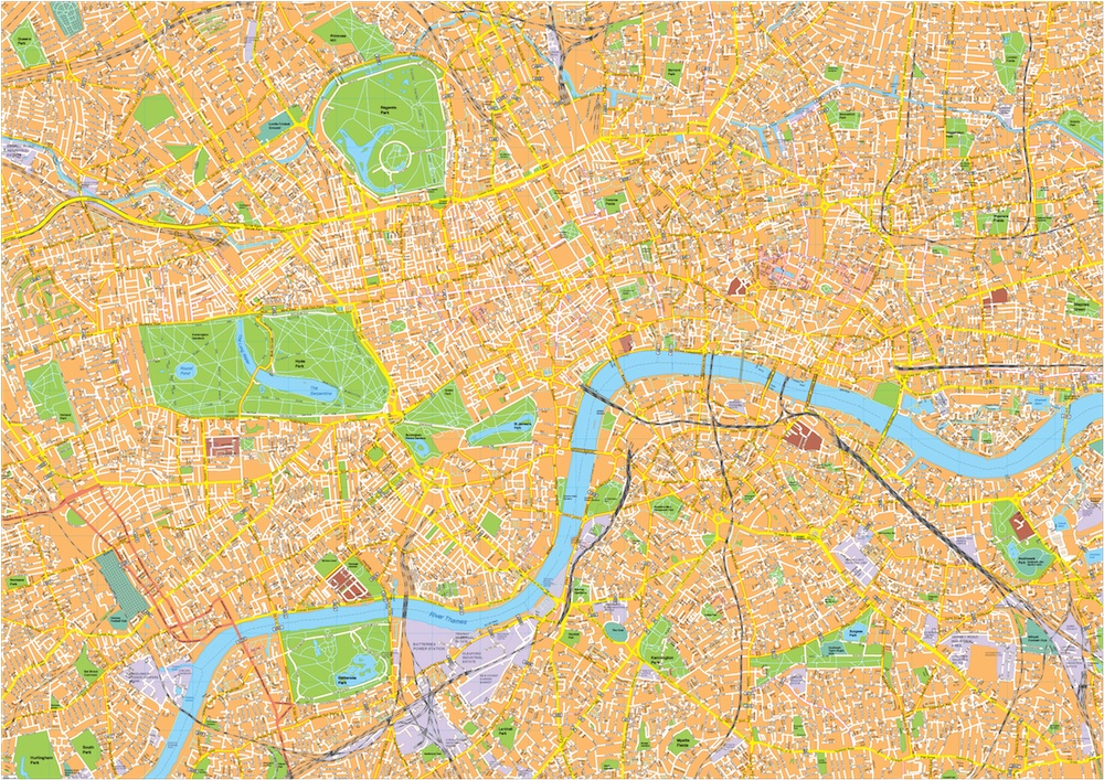 London Vector Streetmap