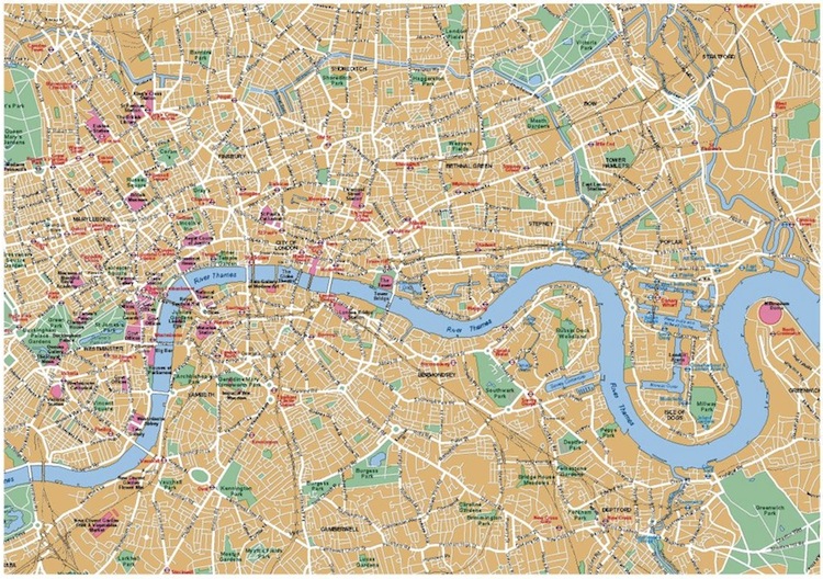 London eps map vector