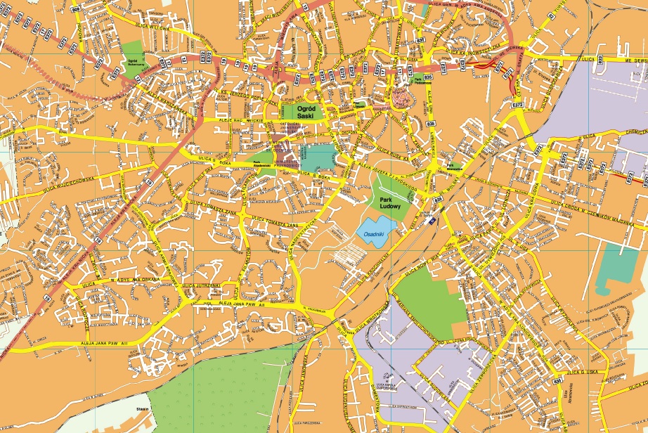 Lublin EPS map vector