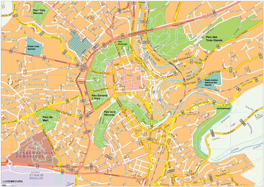 Luxembourg Vector EPS map vector