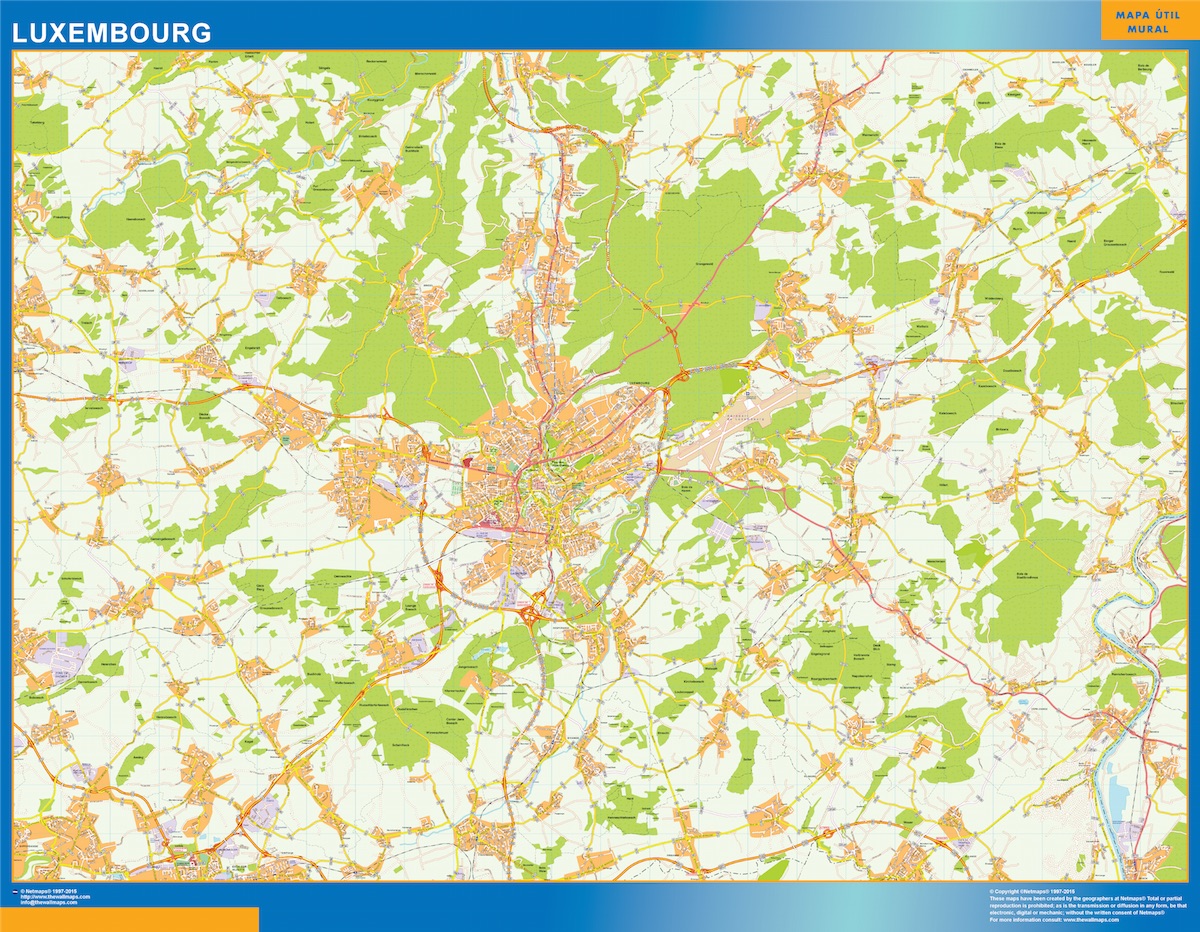 Luxembourg eps map vector