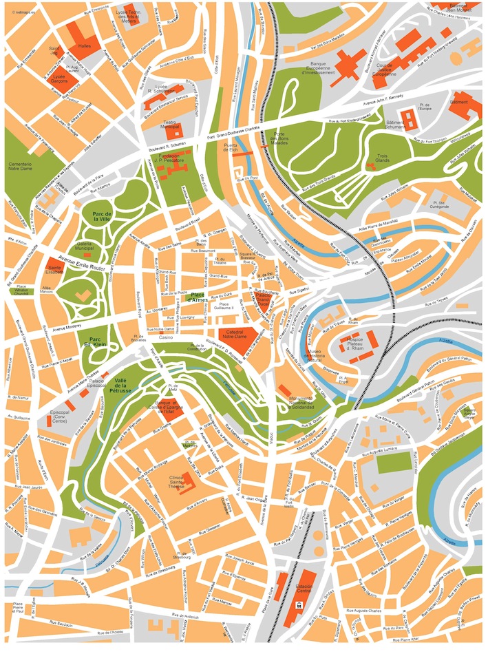 Luxembourg eps illustrator vector map