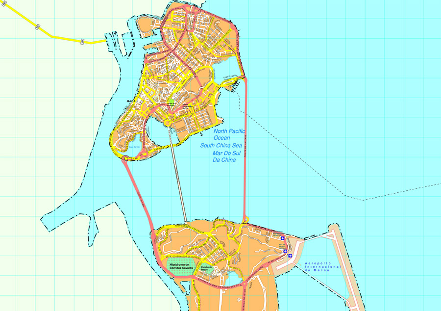 Macau eps map vector