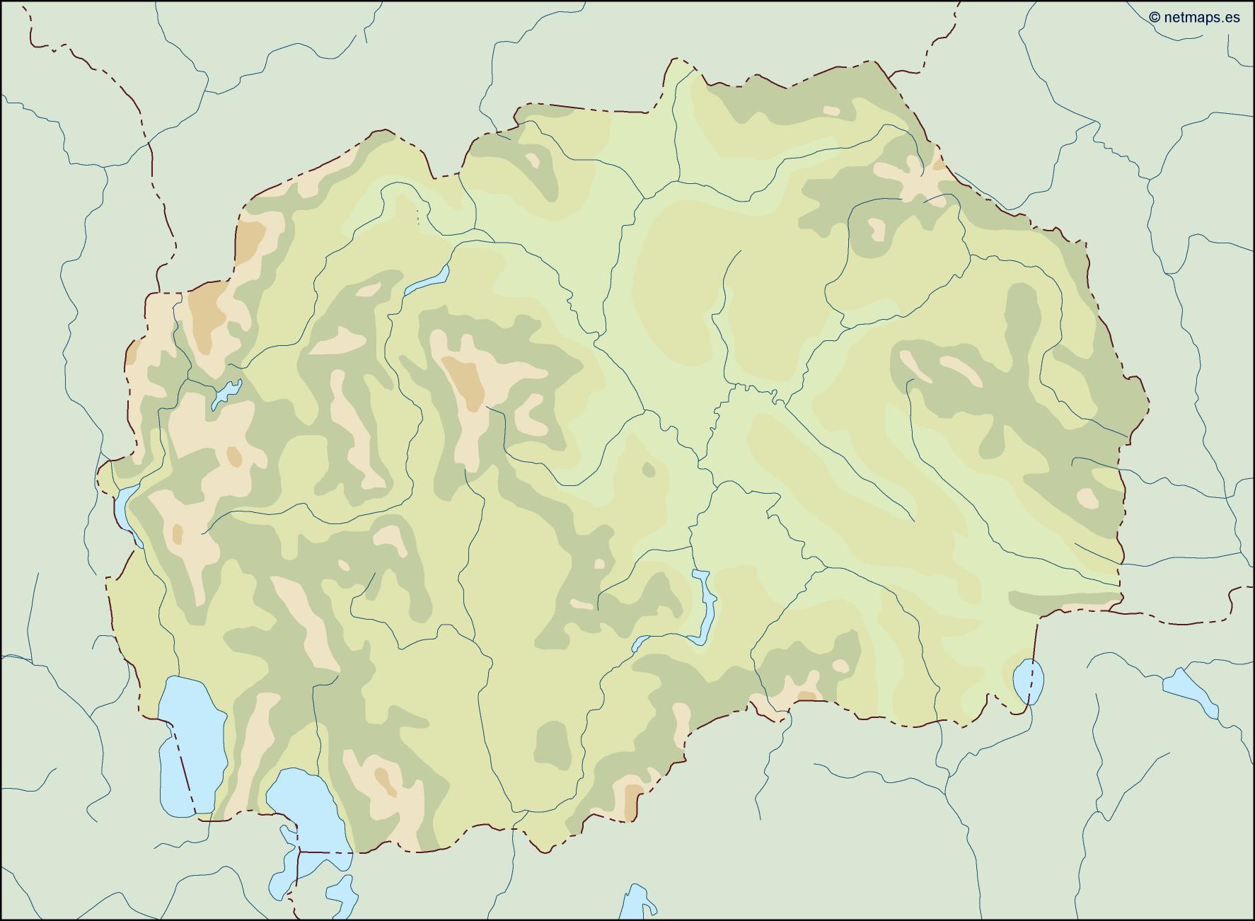 Macedonia illustrator eps map vector