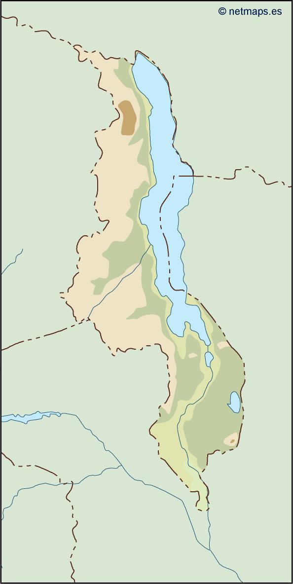 Malawi illustrator eps map vector