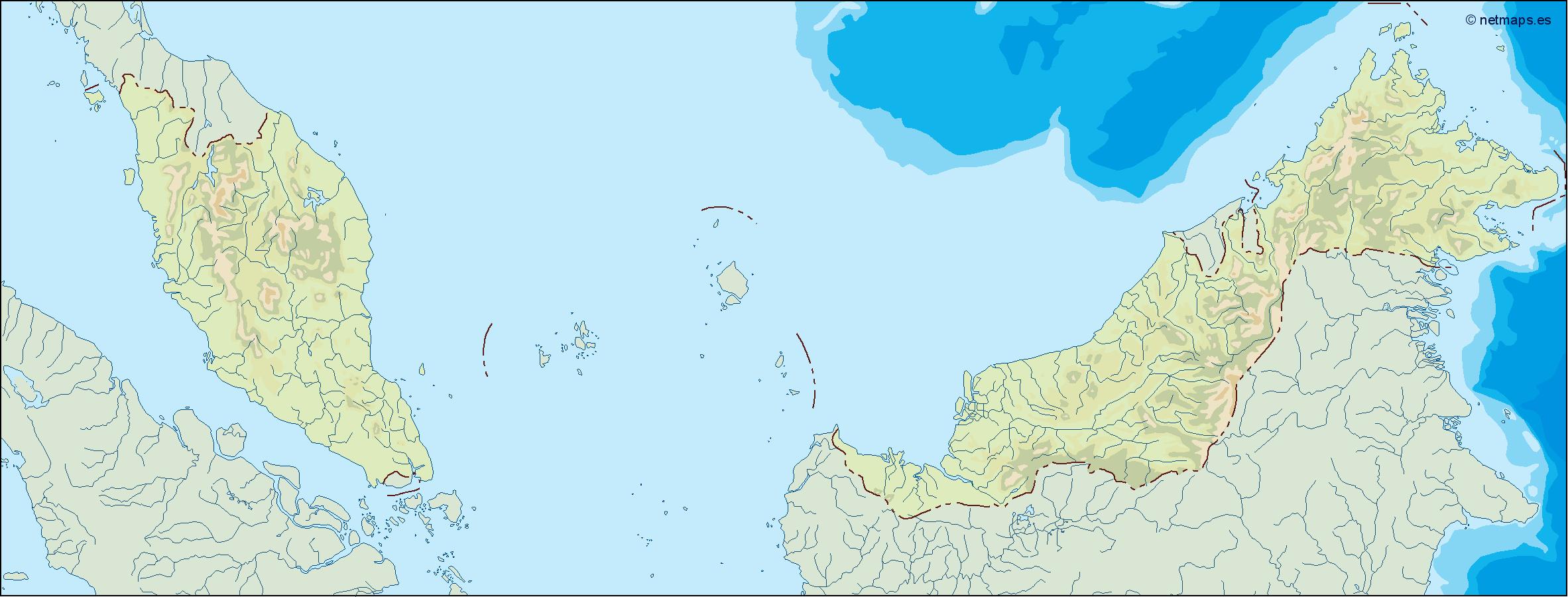 Malaysia illustrator eps map vector