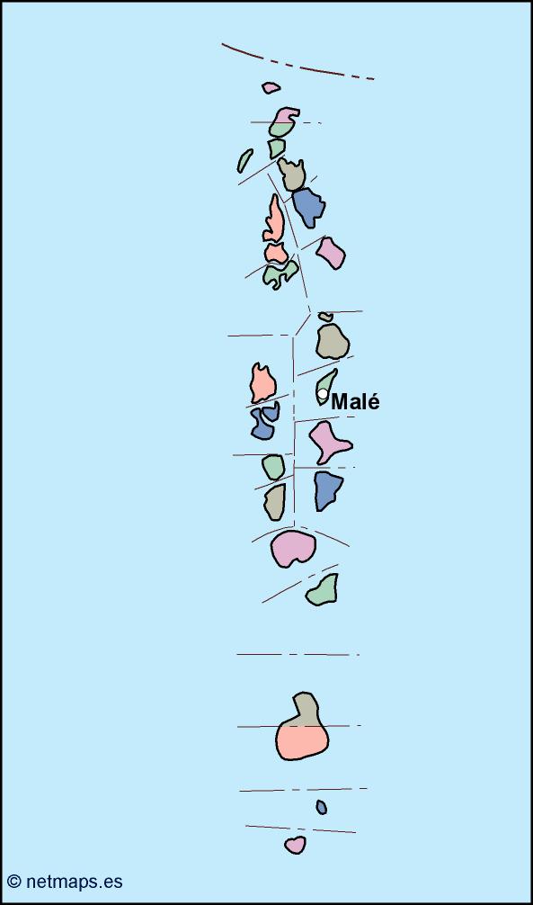 Maldives-vector-map
