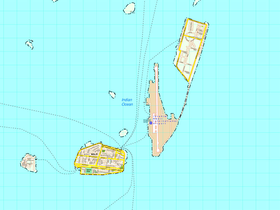 Male eps map vector