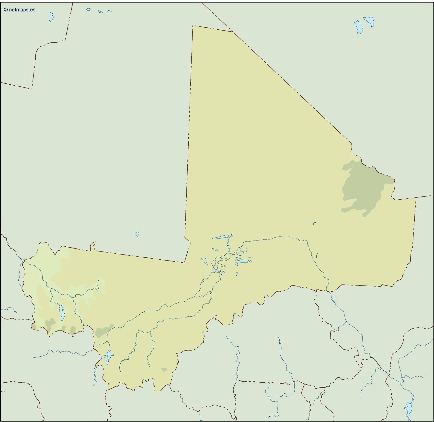 Mali illustrator eps map vector