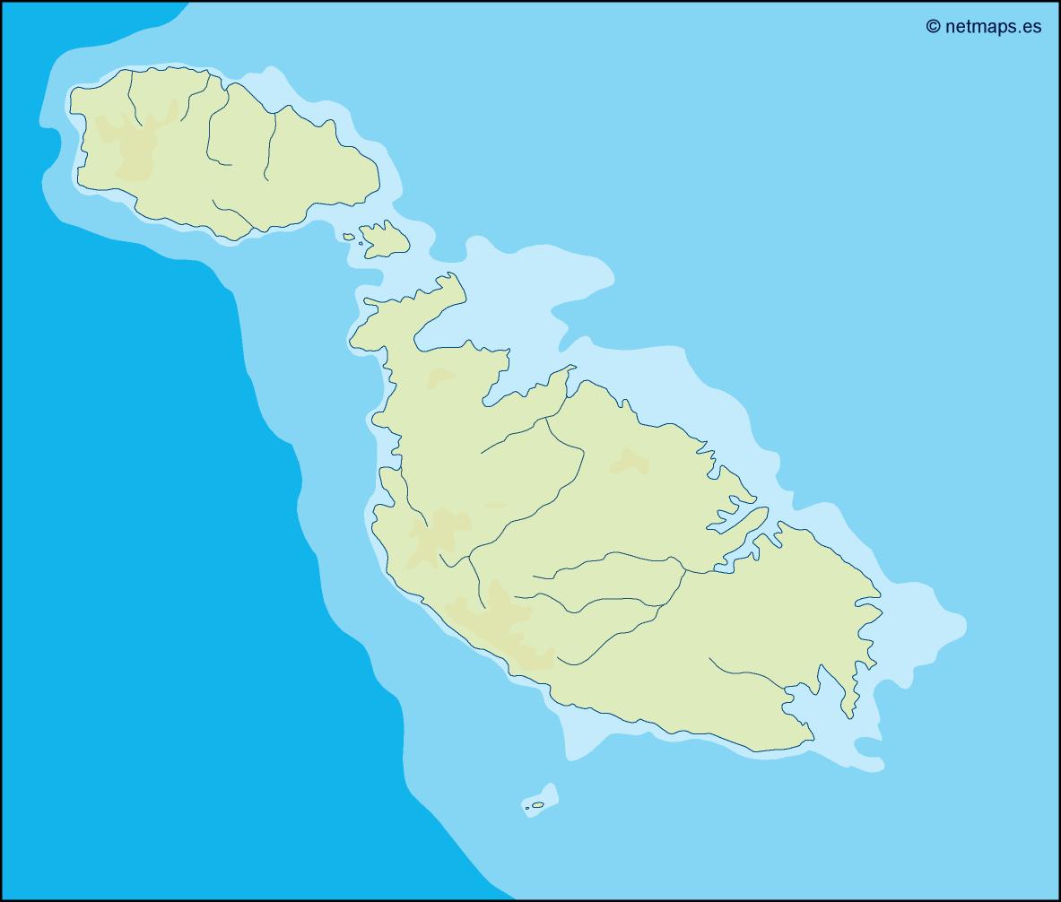 Malta illustrator eps map vector