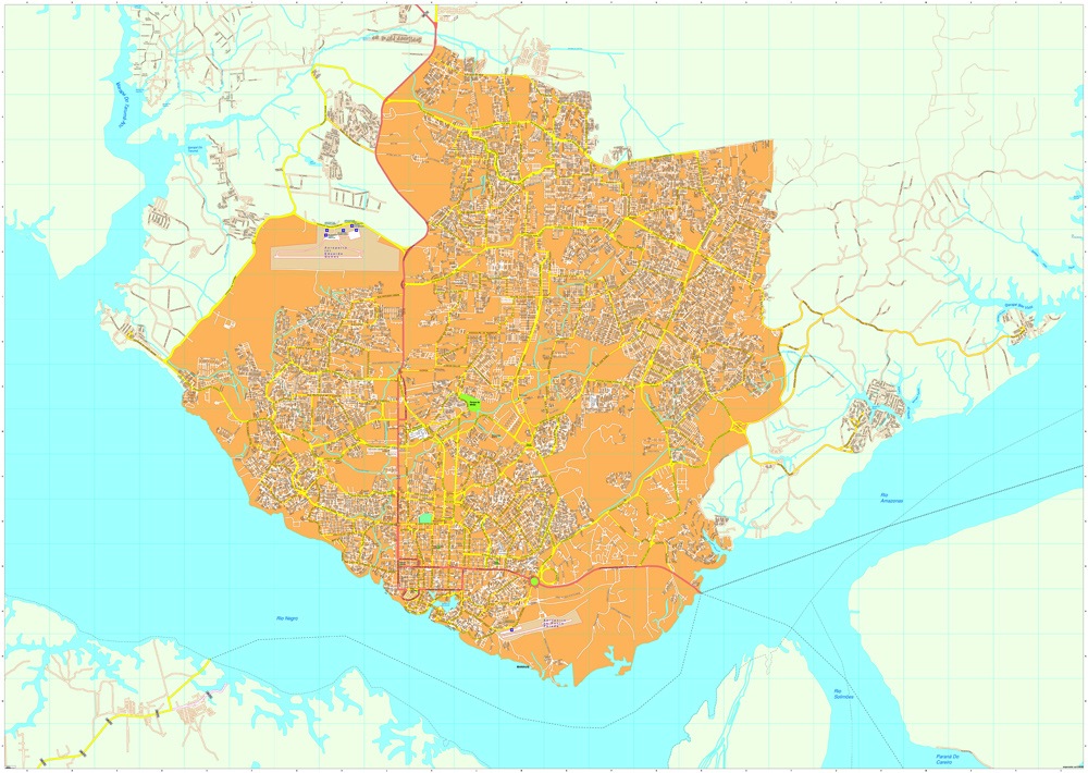 Manaus eps map vector