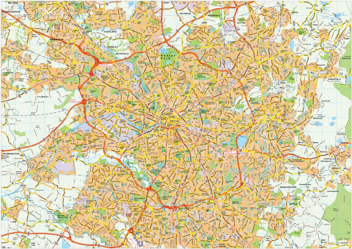 Manchester eps map vector