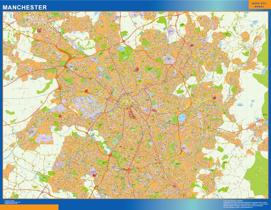 Manchester eps map vector