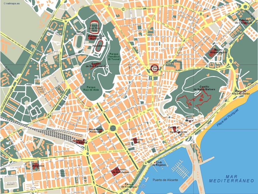 Eps map vector alicante