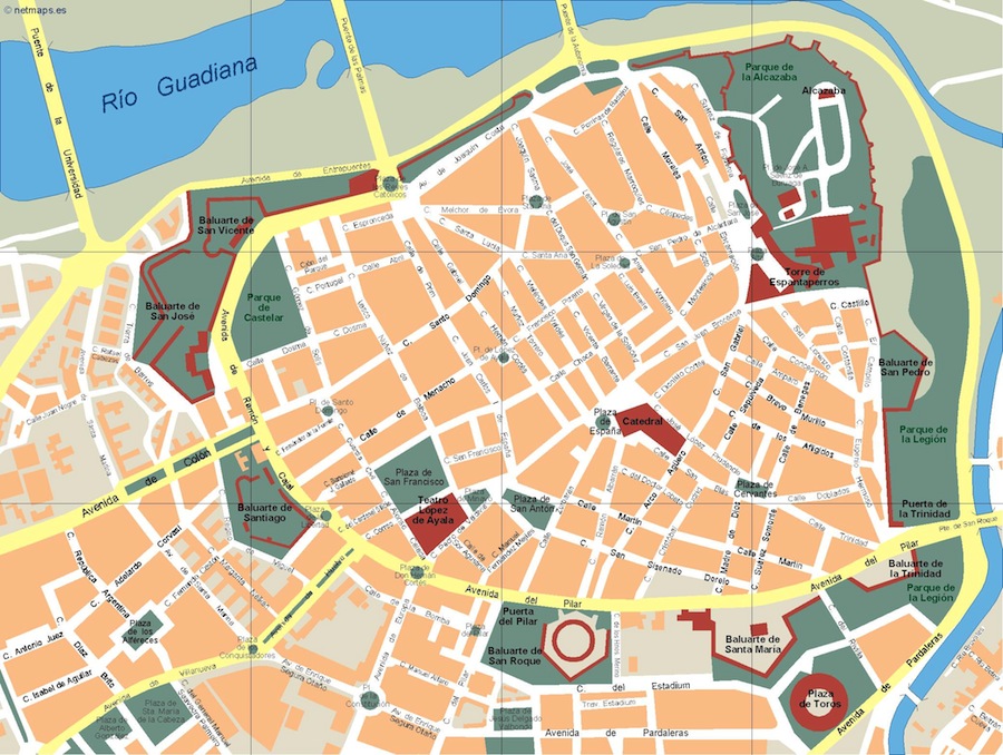 Eps map vector badajoz