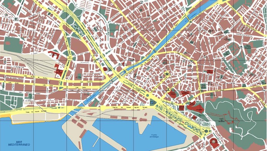 Eps map vector malaga