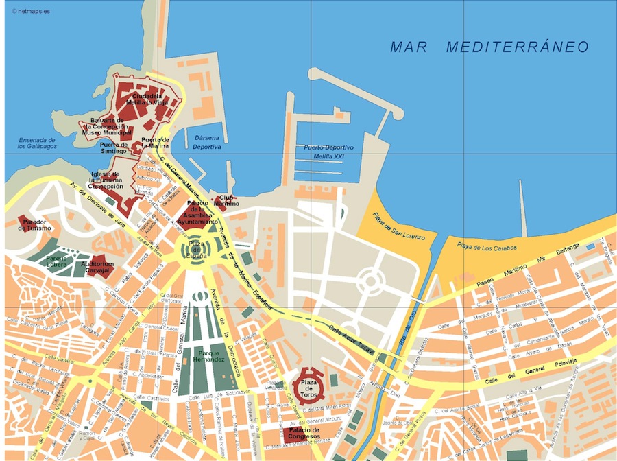 Eps map vector melilla